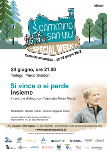 Incontro con Nives Meroi ore 21:00 presso Parco Braidon a Terlago